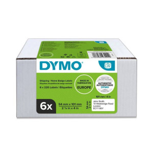 Etykiety DYMO LW 2093092 54 x 101 mm 220 szt. / do drukarek etykiet DYMO LabelWriter / zestaw 6 szt. 