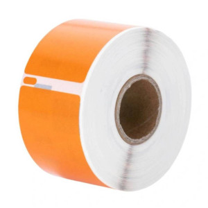Etykiety Specmark LW-11352 25 x 54 mm 500 szt. / pomarańczowe / czarny nadruk / do drukarek etykiet DYMO LabelWriter 