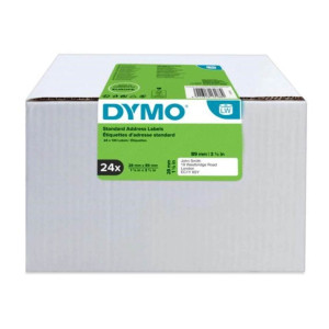 Etykiety DYMO LW S0722360 28 x 89 mm 130 szt. / do drukarek etykiet DYMO LabelWriter / zestaw 24 szt. 