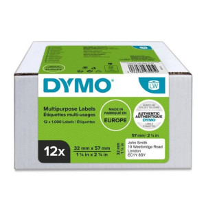 Etykiety DYMO LW 2093095 32 x 57 mm 1000 szt. / do drukarek etykiet DYMO LabelWriter / zestasw 12 szt. 
