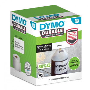 Etykiety termiczne DYMO Durable LW-1933086 104 x 159 mm 200 szt. / kurierskie / polipropylenowe / do drukarek etykiet DYMO LabelWriter 