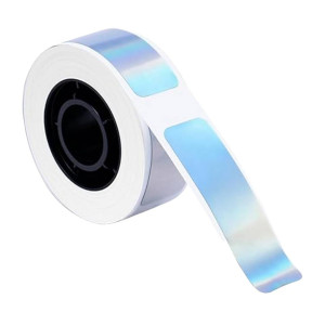 Etykiety Phomemo DCP-1440-160SR-RF 14 x 40 mm 160 szt. / papierowe / jasno brokatowo-srebrne / czarny nadruk / do drukarki D30S 