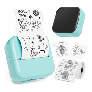 Mini drukarka etykiet Phomemo M02X zielona 203 dpi / do 50 mm / Smartfon / Mac / BT 