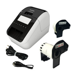 Drukarka etykiet Brother QL-820NWBc 300 dpi / do 62 mm / PC / Mac / USB / Wi-Fi / BT / Ethernet / MFI / AirPrint 
