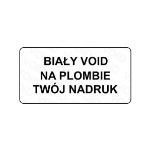 Etykieta plomba void Specmark 77 x 25 mm 250 szt. / gilza fi40 
