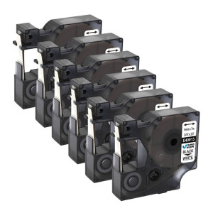 Taśma Specmark D1-40913 9 mm x 7 m / do drukarek DYMO D1 / zestaw 5 szt.