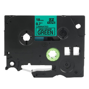 Taśma Specmark TZe-741 18 mm x 8 m / zielona / czarny nadruk / do drukarek Brother P-touch