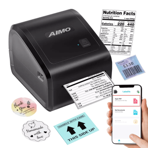 Drukarka etykiet AIMO D550 203 dpi / do 115 mm / PC / Mac / iOS / Android / USB / BT 