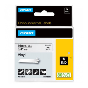 Taśma winylowa DYMO Rhino 18445 19 mm x 5,5 m / do drukarek DYMO D1 