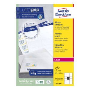 Etykiety adresowe białe Avery Zweckform A4 100ark./op. 63,5 x 46,6 mm 