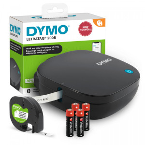 Drukarka etykiet DYMO LetraTag 200B 200 dpi / do 12 mm / PC / Mac / BT / z bateriami w zestawie 
