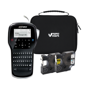 Drukarka etykiet DYMO LabelManager 280 180 dpi / do 12 mm / PC / Mac / USB / z 2 szt. taśm D1 i etui w zestawie 