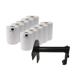 Etykiety termiczne Specmark DK-11241 102 x 152 mm 200 szt. / papierowe / z uchwytem / do drukarek Brother QL / zestaw 10 szt.