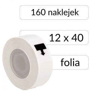 Etykiety Phomemo DP1240-160 12 x 40 mm 160 szt. / papierowe / do drukarki D30 