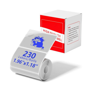 Etykiety Phomemo WPTT4030-230B 40 x 30 mm 230 szt. / transparentna / niebieski nadruk / do drukarek z serii M 