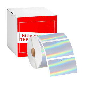 Etykiety Phomemo WP5030-230LS 50 x 30 mm 230 szt. / laserowe srebro / czarny nadruk / do drukarek serii M 