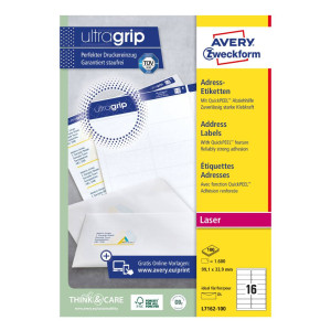 Etykiety adresowe białe Avery Zweckform A4 100ark./op. 99,1 x 33,9 mm 