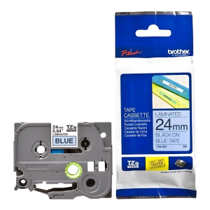Taśma Brother TZe-551 24 mm x 8 m / niebieska / czarny nadruk / do drukarek Brother P-touch