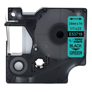 Taśma Specmark D1-53719 24 mm x 7 m / zielona / czarny nadruk / do drukarek DYMO D1