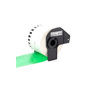 Taśma Specmark DK-22205 62 mm x 30,48 m / zielona / czarny nadruk / do drukarek Brother QL 