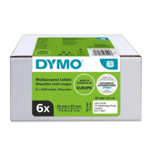 Etykiety DYMO LW 2093094 32 x 57 mm 1000 szt. / do drukarek etykiet DYMO LabelWriter / zestaw 6 szt. 