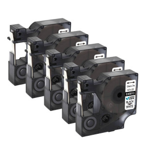 Taśma Specmark D1-45013 12 mm x 7 m / do drukarek DYMO D1 / zesta 5 szt.