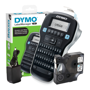 Drukarka etykiet DYMO LabelManager 160 180 dpi / do 12 mm / z zasilaczem w zestawie 