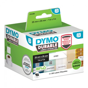Etykiety DYMO Durable LW-1933083 25 x 25 mm 850 szt. / do do drukarek etykiet DYMO LabelWriter 