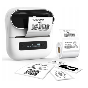 Drukarka etykiet Phomemo M220 biała 203 dpi / do 80 mm / PC / Mac / Smartfon / BT / USB 