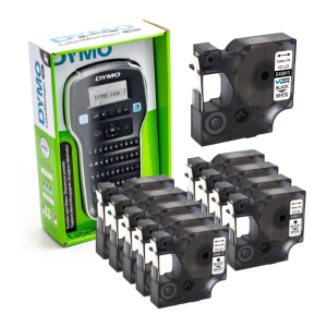 Drukarka etykiet DYMO LabelManager 160 180 dpi / do 12 mm / z 10 szt. taśm D1 w zestawie 