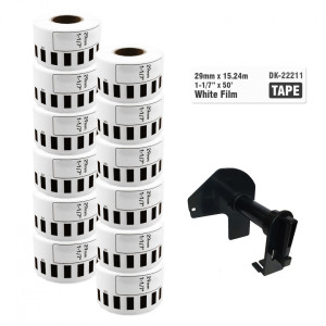 Taśma Specmark DK-22211 29 mm x 15,24 m / bez uchwytu / do drukarek Brother QL / zestaw 12 szt.