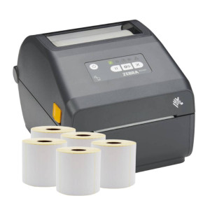 Drukarka etykiet Zebra ZD421D 300 dpi / do 104 mm / PC / Mac / BT / USB / USBHOST / 5 szt. etykiet w zestawie 