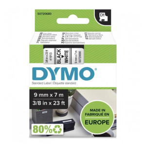 Taśma DYMO D1-40913 9 mm x 7 m / do drukarek DYMO D1 