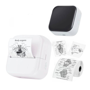 Mini drukarka etykiet Phomemo M02X biała 203 dpi / do 50mm / Smartfon / Mac / BT 