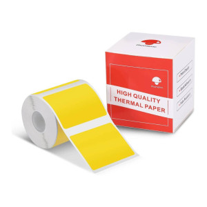 Etykiety Phomemo WP4030-230YE 40 x 30 mm 230 szt. / żółte / czarny nadruk / do drukarek serii M 