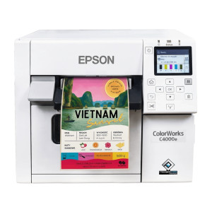 Drukarka etykiet Epson ColorWorks C4000e (bk) 1200 dpi / do 108 mm / PC / Mac / USB / Ethernet 
