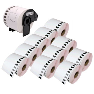 Taśma Specmark DK-22205 62 mm x 30,48 m / do drukarek Brother QL / zestaw 11 szt. 