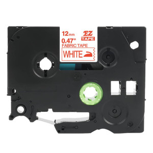 Taśma Specmark TZe-FA3R 12 mm x 3 m / biała / czerwony nadruk / do naprasowania / do drukarek Brother P-touch