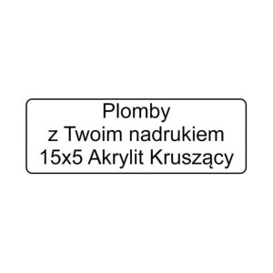 Etykieta plomba krusząca Specmark 15 x 5 mm 250 szt. / akrylit / gilza fi40 