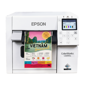 Drukarka etykiet Epson ColorWorks C4000e (mk) 1200 dpi / do 108mm / PC / Mac / USB / Ethernet 