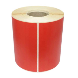 Etykiety termiczne Specmark 70 x 150 mm 500 szt. / papierowe / czerwone / gilza fi40 