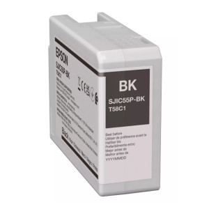 Tusz Epson SJIC55P-BK glossy black / do drukarek ColorWorks D6000 i D6500