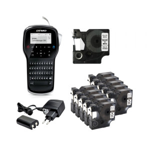 Drukarka etykiet DYMO LabelManager 280 180 dpi / do 12 mm / PC / Mac / USB / z 11 szt. taśm D1 w zestawie 