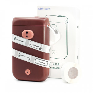 Mini drukarka etykiet Phomemo D30S brązowa 203 dpi / do 15 mm / Smartfon / BT 