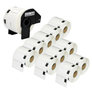 Etykiety Specmark DK-11209 29 x 62 mm 800 szt. / papierowe / do drukarek Brother QL / zestaw 11 szt. 