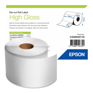 Etykiety Epson High Gloss C33S045719 102mm x 152mm do drukarki etykiet ColorWorks