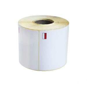 Etykiety termotransferowe 1000 szt. z flagą Polska 90 mm x 70 mm Specmark / gilza fi 40 mm