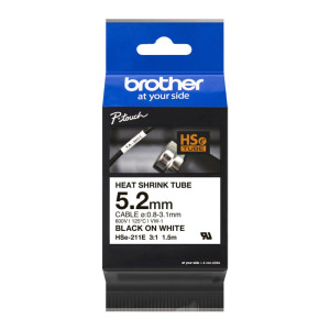 Rurka termokurczliwa Brother Hse-211E 5,2 mm x 1,5 m ø0,8 - 3,1 mm / do drukarek Brother P-touch 