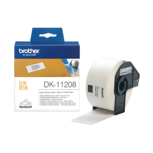 Etykiety Brother DK-11208 38 x 90 mm 400 szt. / papierowe / do drukarek Brother QL 
