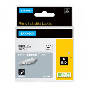 Rurka termokurczliwa DYMO Rhino 18051 6 mm x 1,5 m ø1,2 - 2,3 mm / do drukarek DYMO D1 